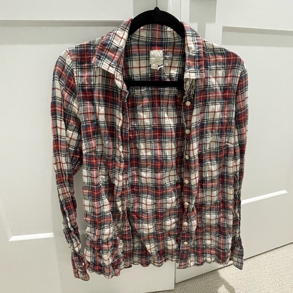 J crew flannel button down